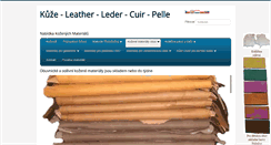 Desktop Screenshot of leather.cz